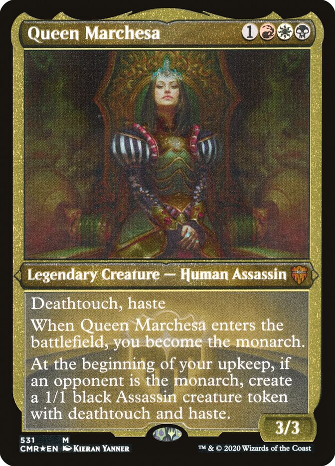 Queen Marchesa (Etched) [Commander Legends] | Black Swamp Games