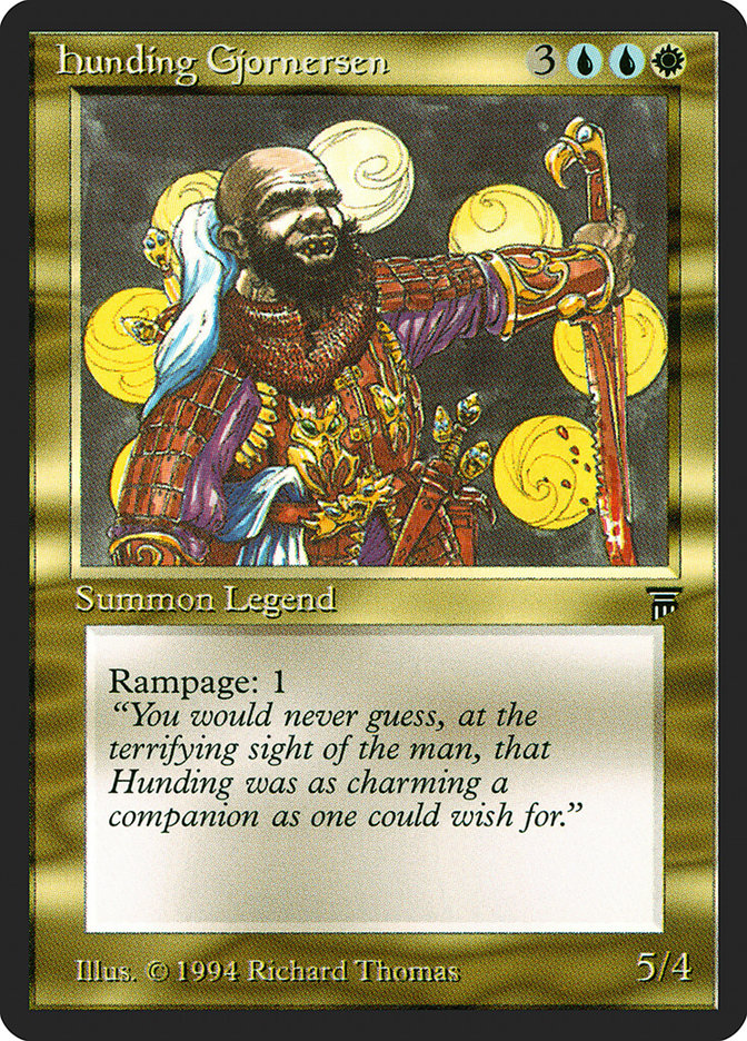 Hunding Gjornersen [Legends] | Black Swamp Games