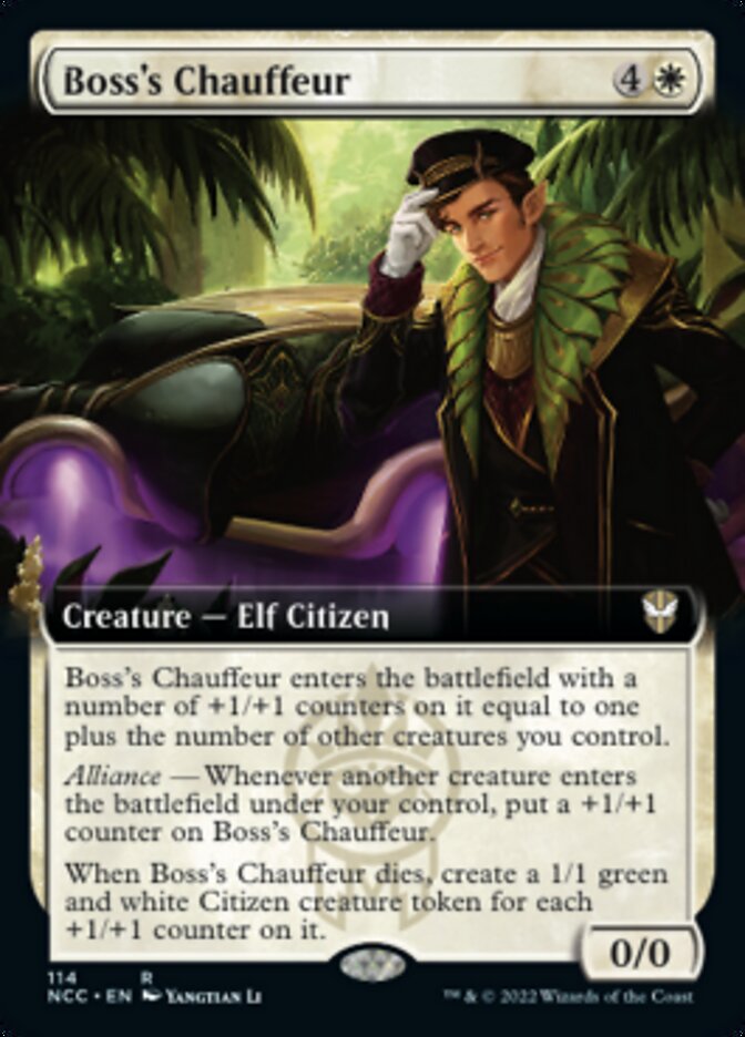 Boss's Chauffeur (Extended Art) [Streets of New Capenna Commander] | Black Swamp Games