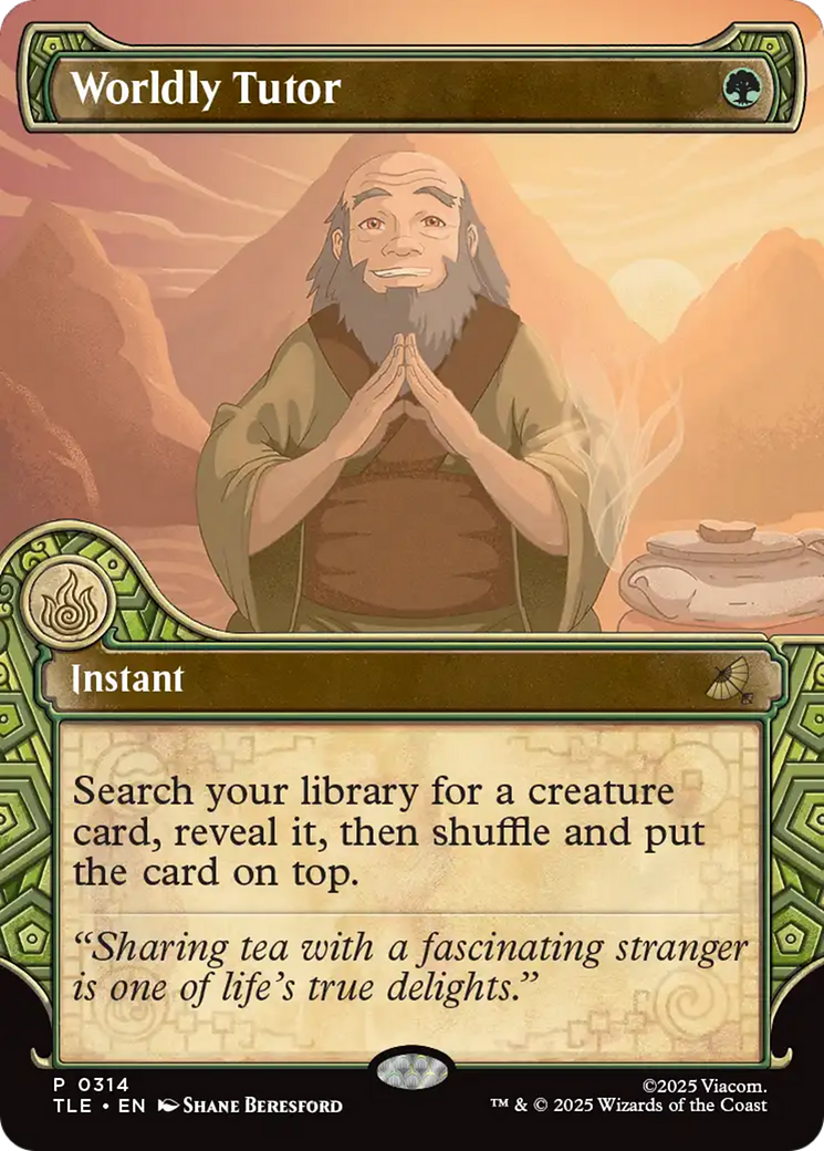 Worldly Tutor (Showcase) [Avatar: The Last Airbender: Eternal-Legal] | Black Swamp Games