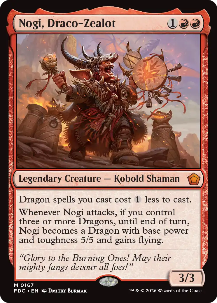 Nogi, Draco-Zealot [Foundations Commander] | Black Swamp Games