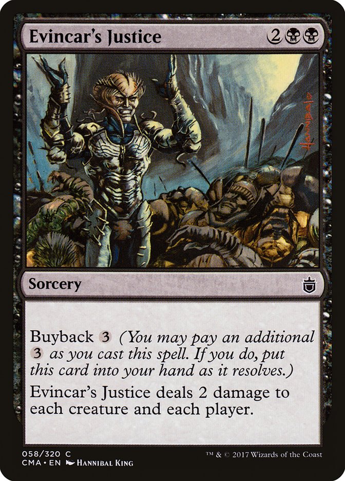 Evincar's Justice [Commander Anthology] | Black Swamp Games