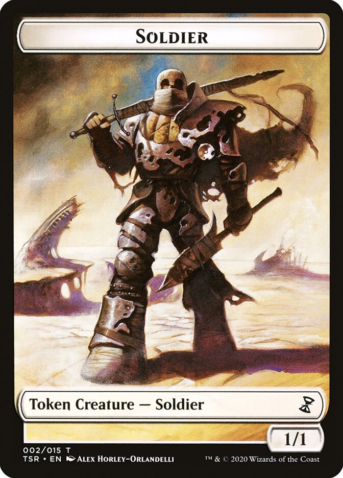 Soldier Token [Time Spiral Remastered Tokens] | Black Swamp Games