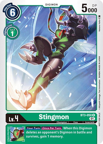 Stingmon [BT3-050] (Winner Pack Double Diamond) [Release Special Booster Promos] | Black Swamp Games