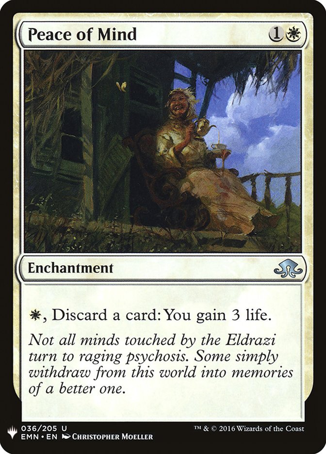 Peace of Mind [Mystery Booster] | Black Swamp Games