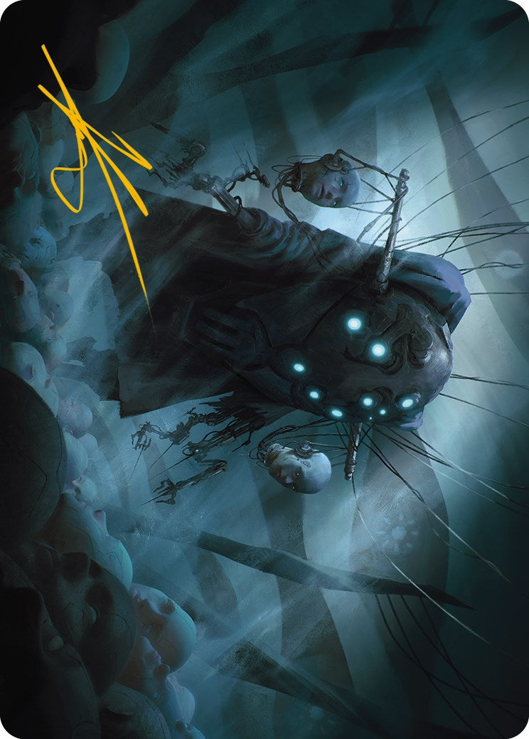 Meldweb Curator Art Card (Gold-Stamped Signature) [Phyrexia: All Will Be One Art Series] | Black Swamp Games