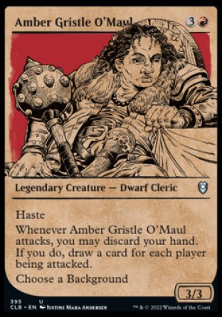 Amber Gristle O'Maul (Showcase) [Commander Legends: Battle for Baldur's Gate] | Black Swamp Games