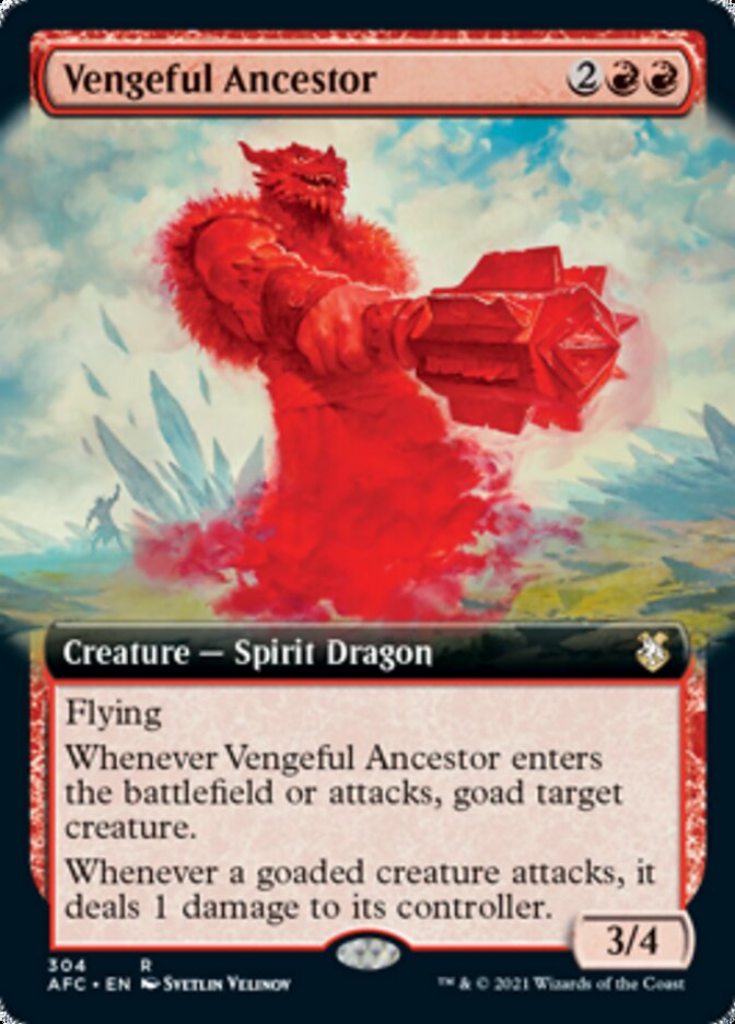 Vengeful Ancestor (Extended Art) [Dungeons & Dragons: Adventures in the Forgotten Realms Commander] | Black Swamp Games