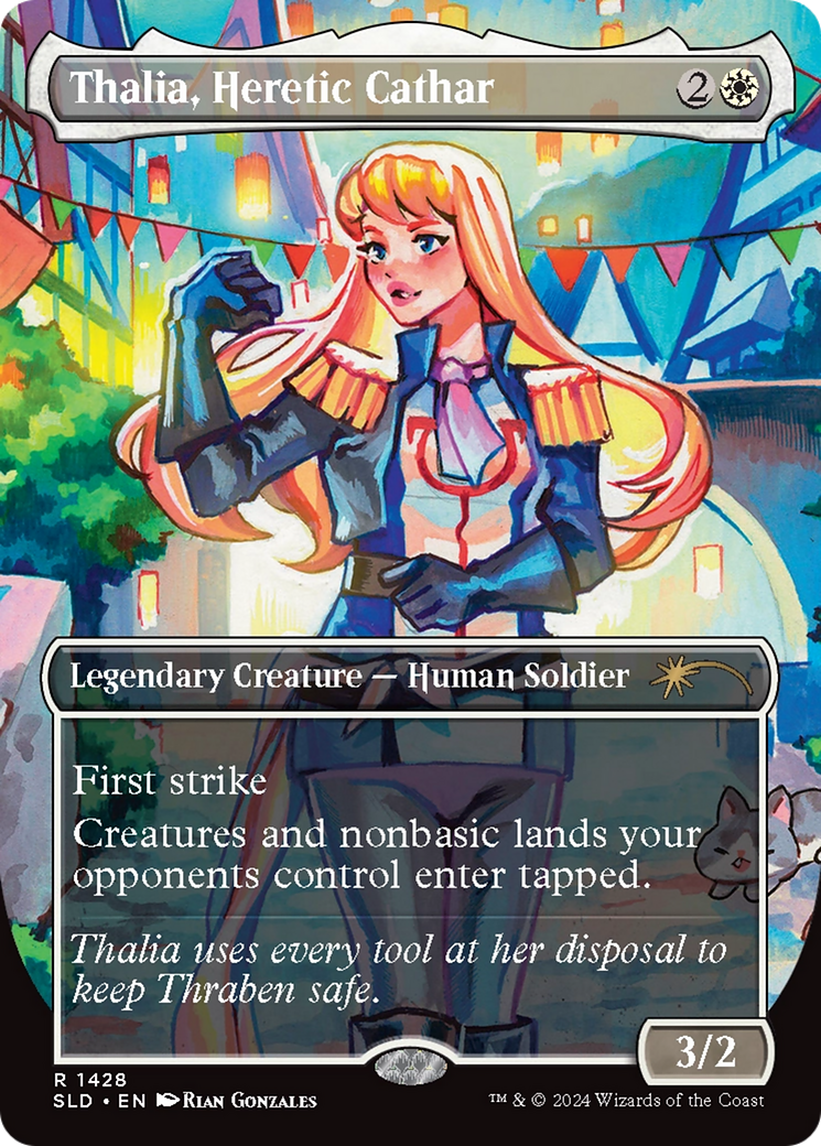 Thalia, Heretic Cathar (Rainbow Foil) [Secret Lair Drop Series] | Black Swamp Games