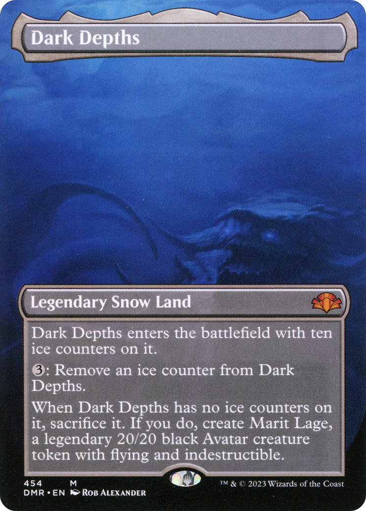 Dark Depths (Borderless Alternate Art) [Dominaria Remastered] | Black Swamp Games