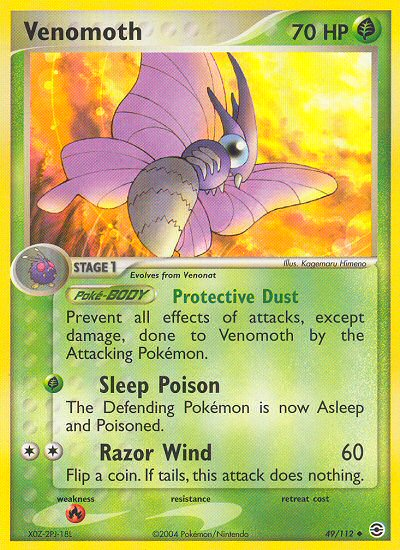 Venomoth (49/112) [EX: FireRed & LeafGreen] | Black Swamp Games