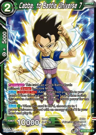 Cabba, to Battle Universe 7 (BT16-060) [Realm of the Gods] | Black Swamp Games