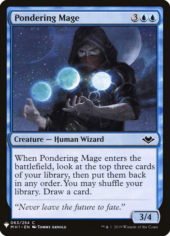 Pondering Mage [Mystery Booster] | Black Swamp Games