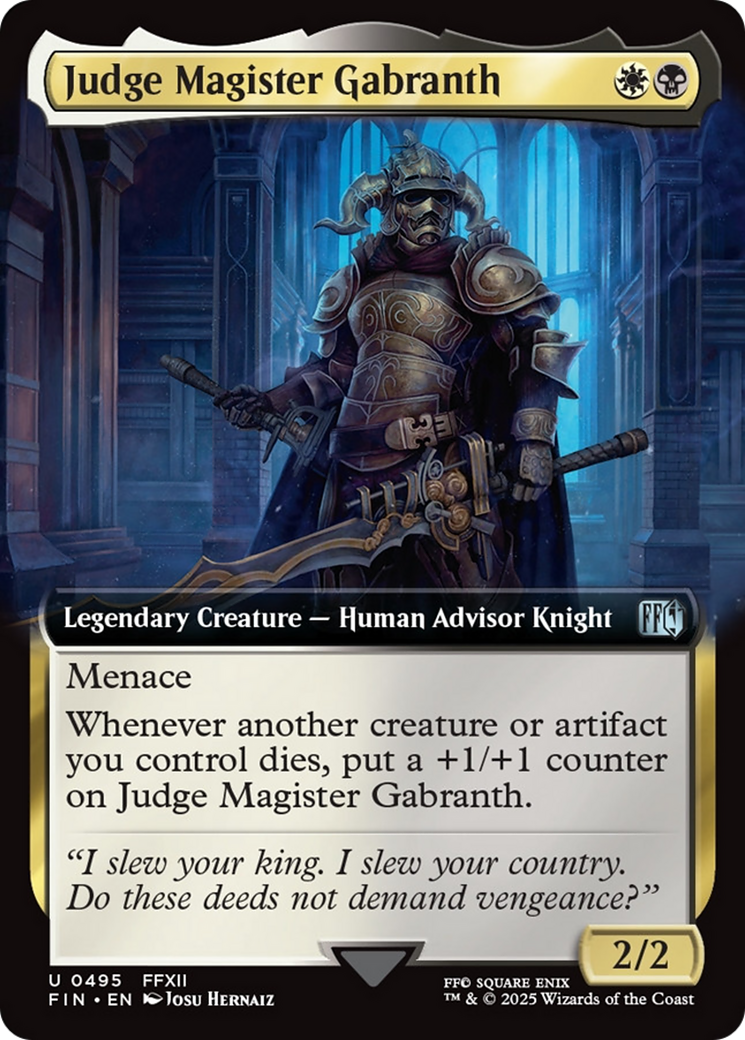 Judge Magister Gabranth (Extended Art) [FINAL FANTASY] | Black Swamp Games