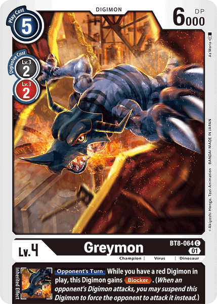 Greymon [BT8-064] [New Awakening] | Black Swamp Games