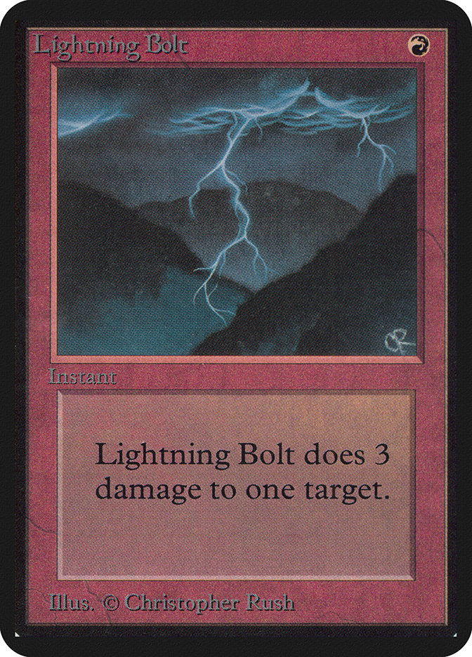 Lightning Bolt [Alpha Edition] | Black Swamp Games
