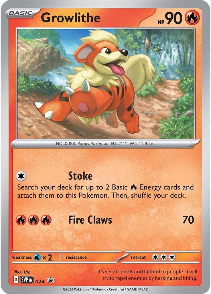 Growlithe (024) [Scarlet & Violet: Black Star Promos] | Black Swamp Games