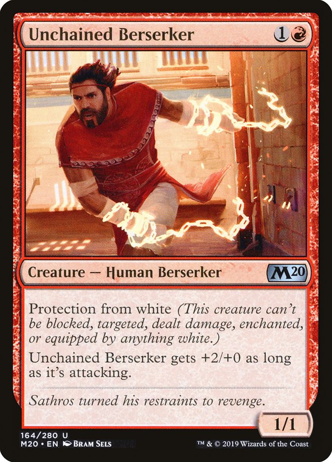Unchained Berserker [Core Set 2020] | Black Swamp Games