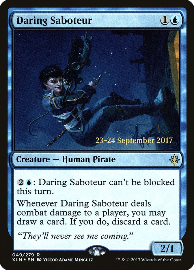 Daring Saboteur [Ixalan Prerelease Promos] | Black Swamp Games