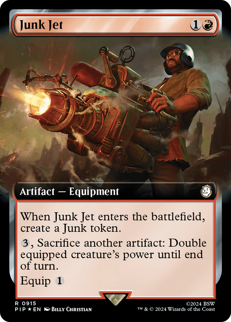 Junk Jet (Extended Art) (Surge Foil) [Fallout] | Black Swamp Games