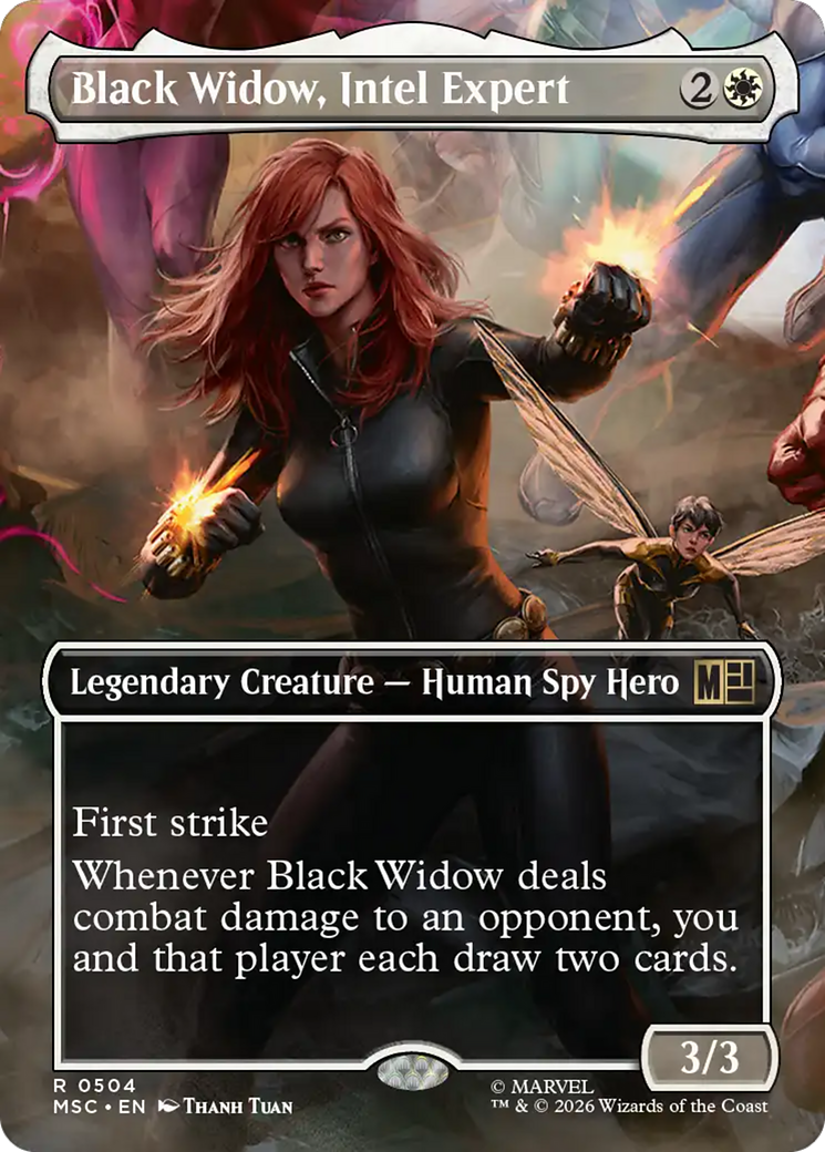 Black Widow, Intel Expert (Borderless) [Marvel Super Heroes Commander] | Black Swamp Games