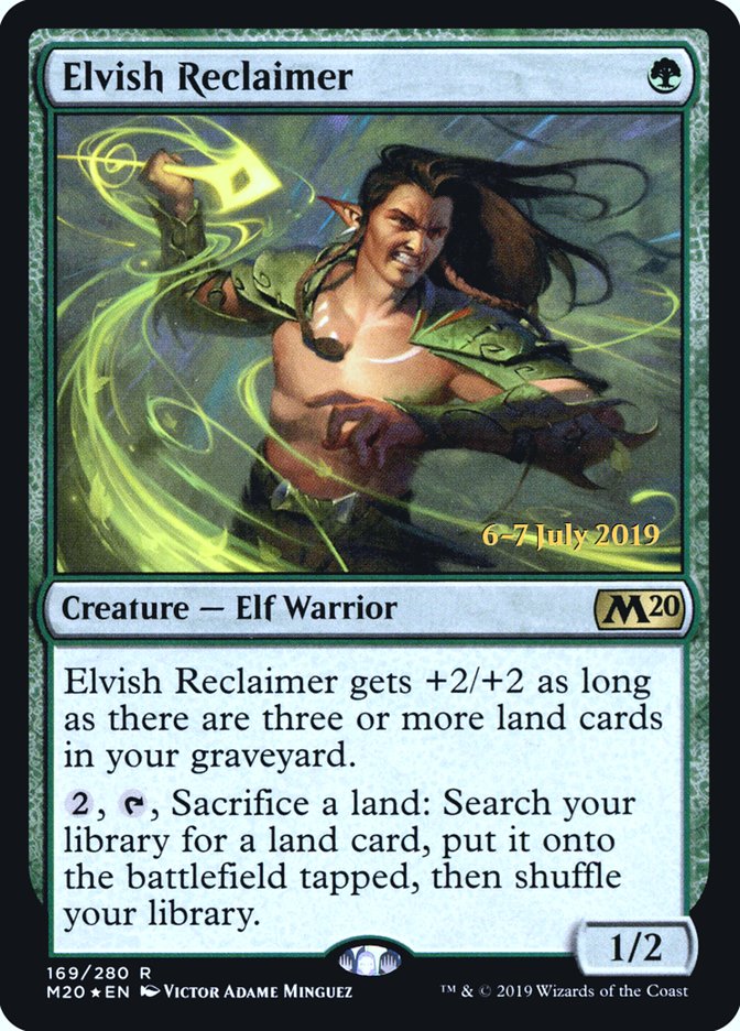 Elvish Reclaimer [Core Set 2020 Prerelease Promos] | Black Swamp Games