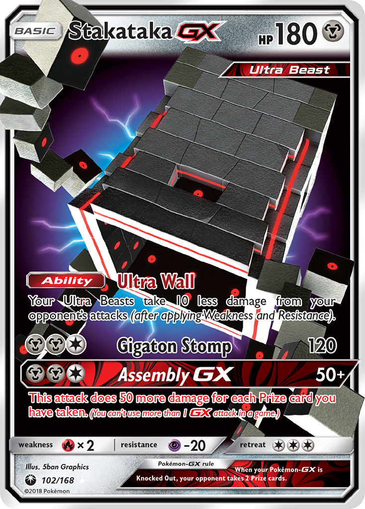 Stakataka GX (102/168) [Sun & Moon: Celestial Storm] | Black Swamp Games