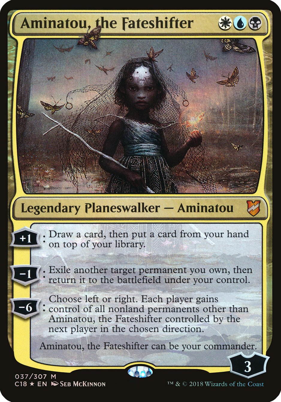 Aminatou, the Fateshifter (Oversized) [Commander 2018 Oversized] | Black Swamp Games