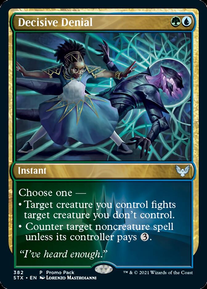 Decisive Denial (Promo Pack) [Strixhaven: School of Mages Promos] | Black Swamp Games