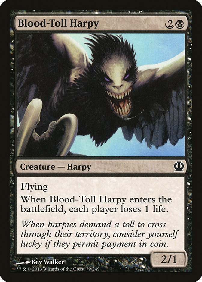 Blood-Toll Harpy [Theros] | Black Swamp Games
