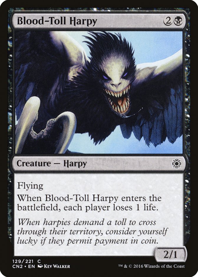 Blood-Toll Harpy [Conspiracy: Take the Crown] | Black Swamp Games