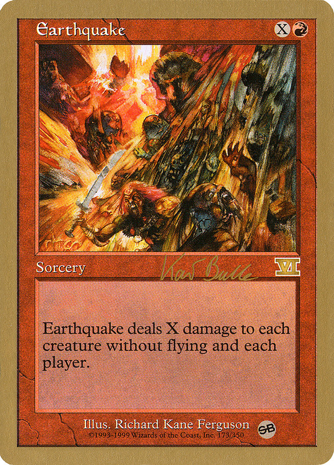 Earthquake (Kai Budde) (SB) [World Championship Decks 1999] | Black Swamp Games