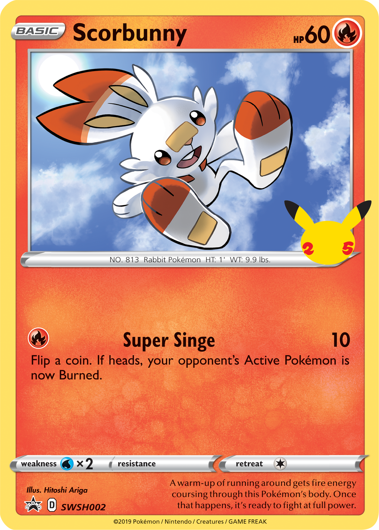 Scorbunny (SWSH002) (Jumbo Card) [First Partner Pack] | Black Swamp Games