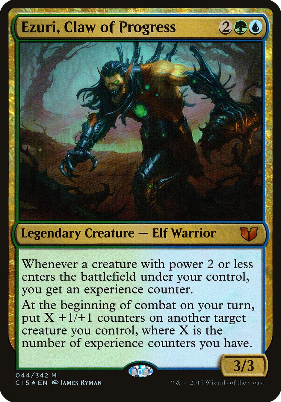 Ezuri, Claw of Progress (Oversized) [Commander 2015 Oversized] | Black Swamp Games