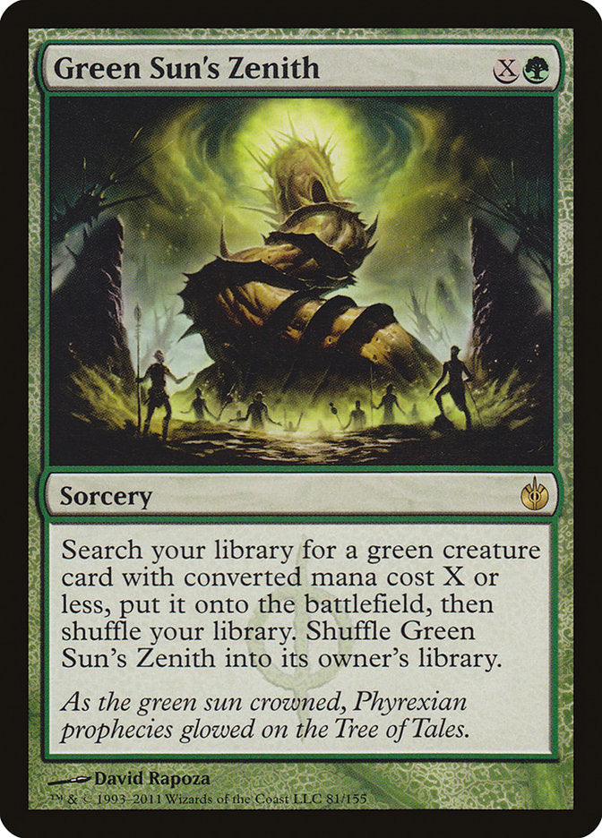 Green Sun's Zenith [Mirrodin Besieged] | Black Swamp Games