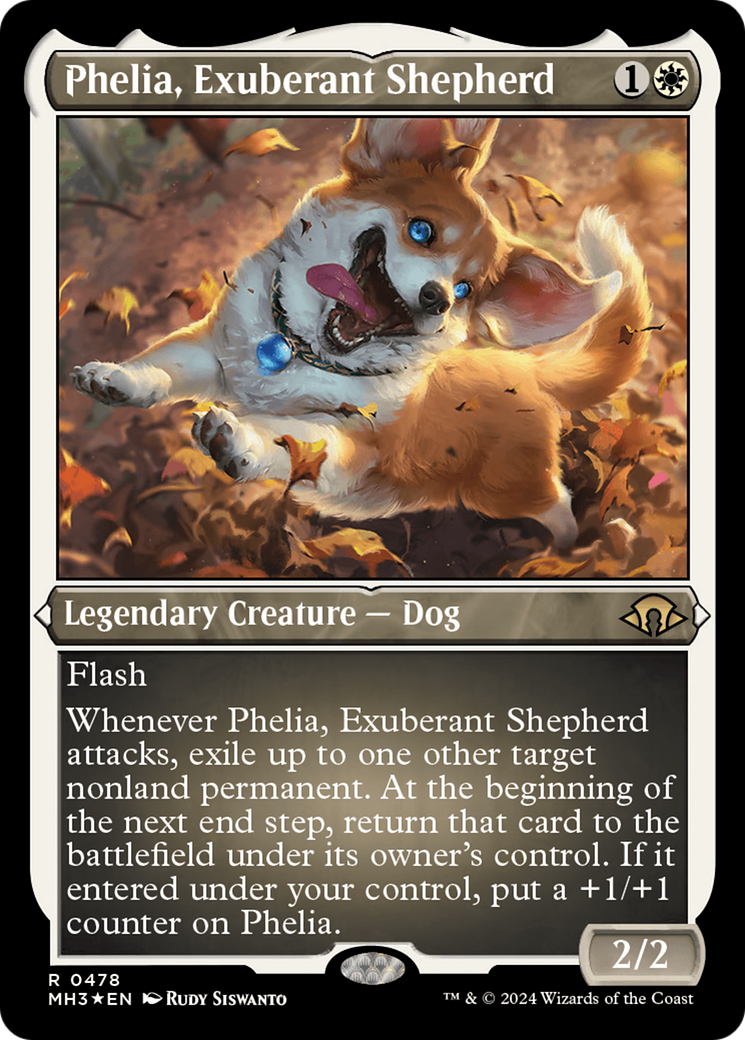 Phelia, Exuberant Shepherd (Foil Etched) [Modern Horizons 3] | Black Swamp Games