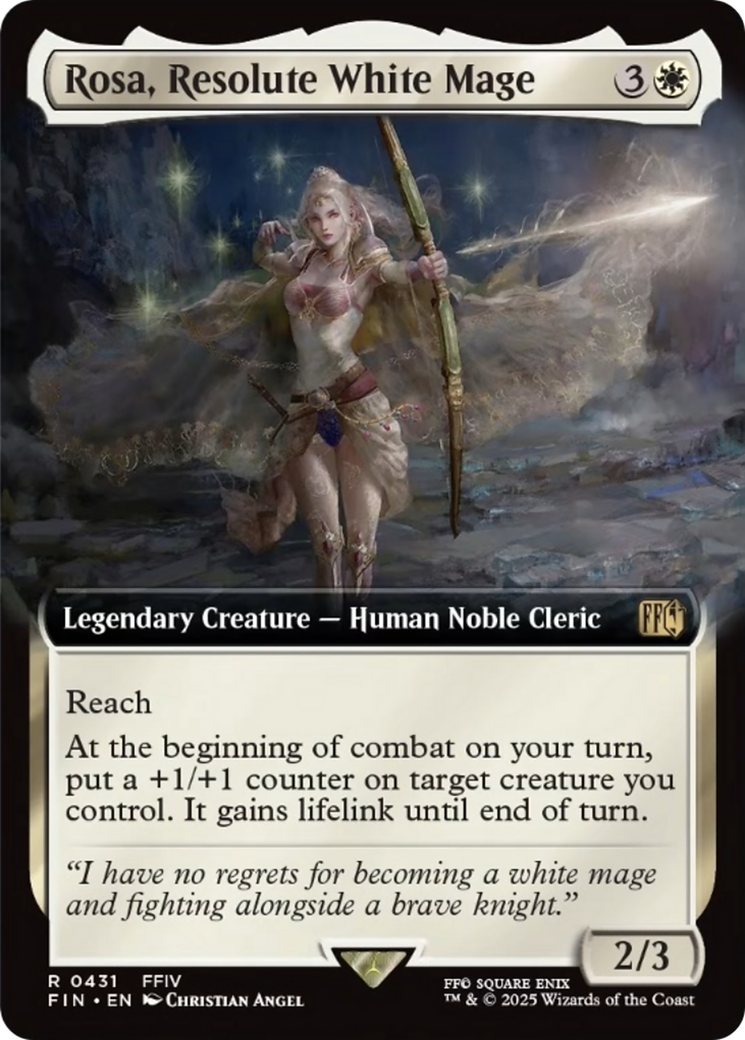 Rosa, Resolute White Mage (Extended Art) [FINAL FANTASY] | Black Swamp Games