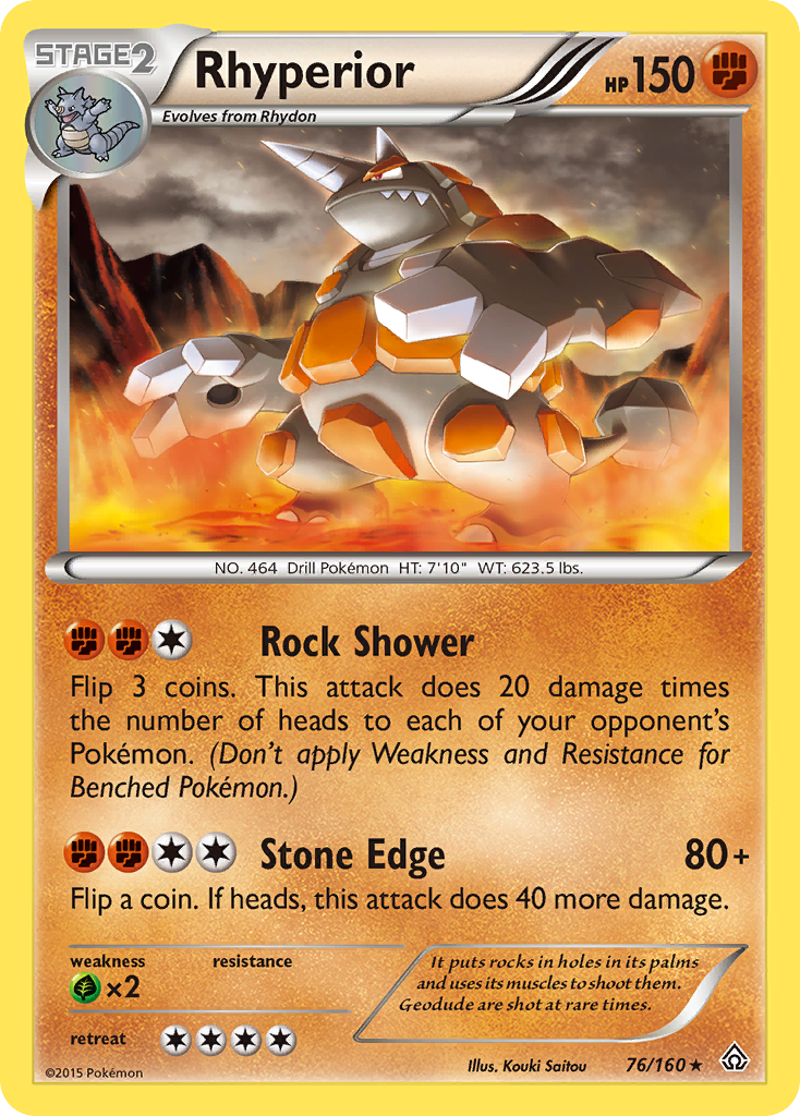 Rhyperior (76/160) [XY: Primal Clash] | Black Swamp Games