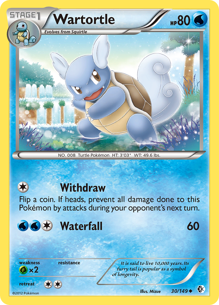 Wartortle (30/149) [Black & White: Boundaries Crossed] | Black Swamp Games