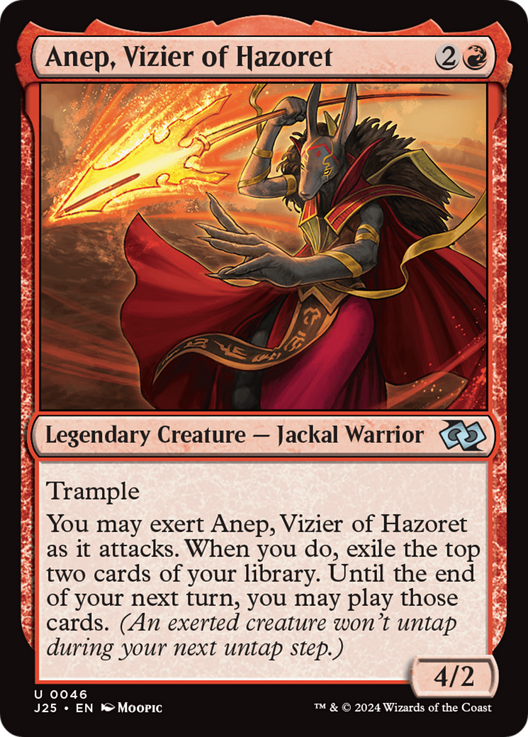 Anep, Vizier of Hazoret (Anime) [Foundations Jumpstart] | Black Swamp Games