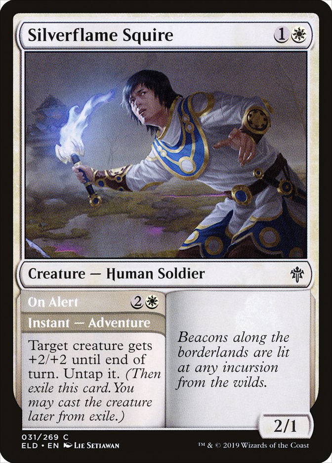 Silverflame Squire // On Alert [Throne of Eldraine] | Black Swamp Games