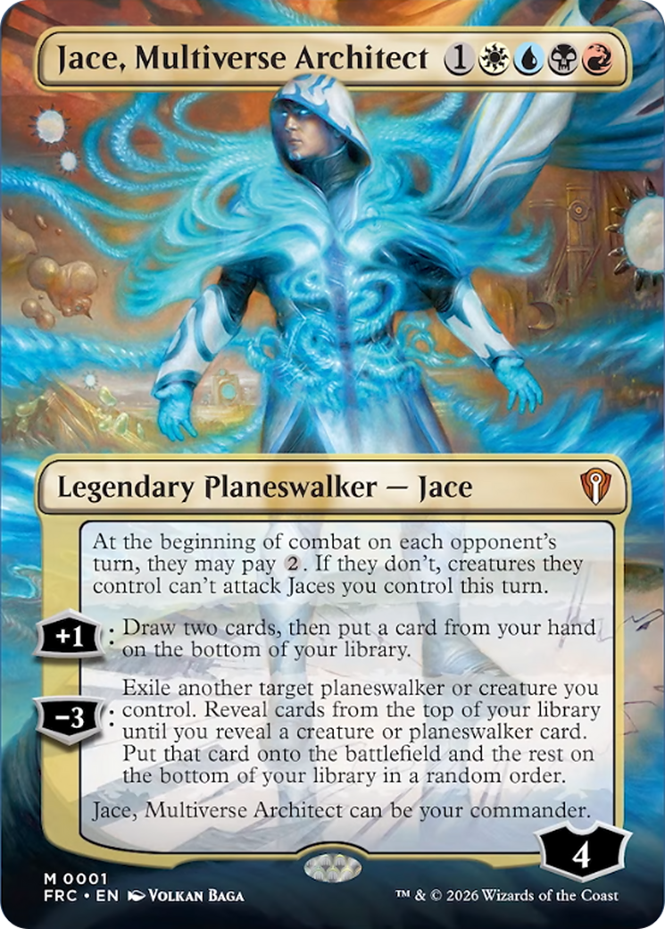 Jace, Multiverse Architect (Borderless) [Reality Fracture Commander] | Black Swamp Games