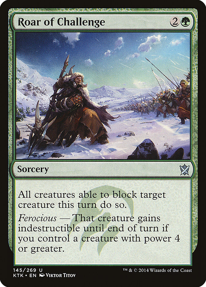 Roar of Challenge [Khans of Tarkir] | Black Swamp Games
