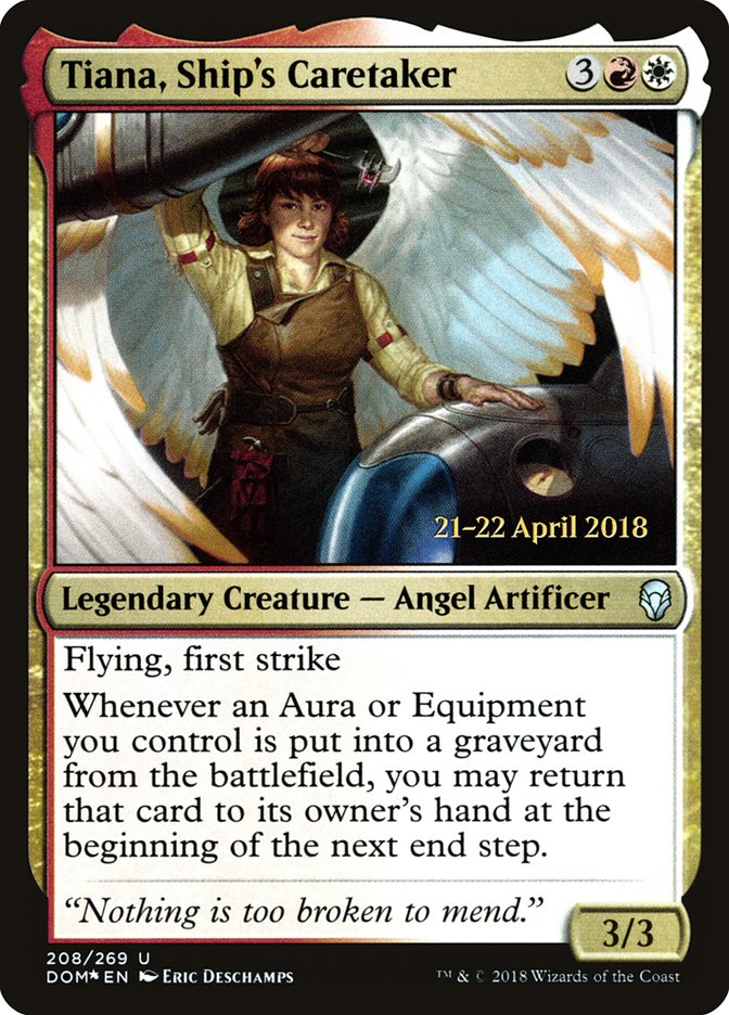 Tiana, Ship's Caretaker [Dominaria Prerelease Promos] | Black Swamp Games