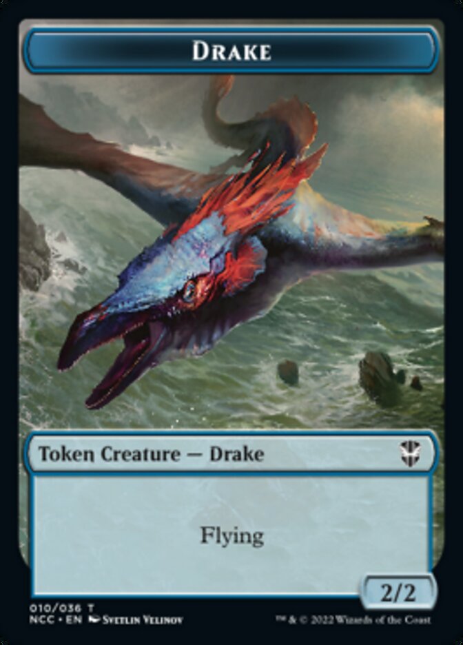 Zombie // Drake Double-Sided Token [Streets of New Capenna Commander Tokens] | Black Swamp Games