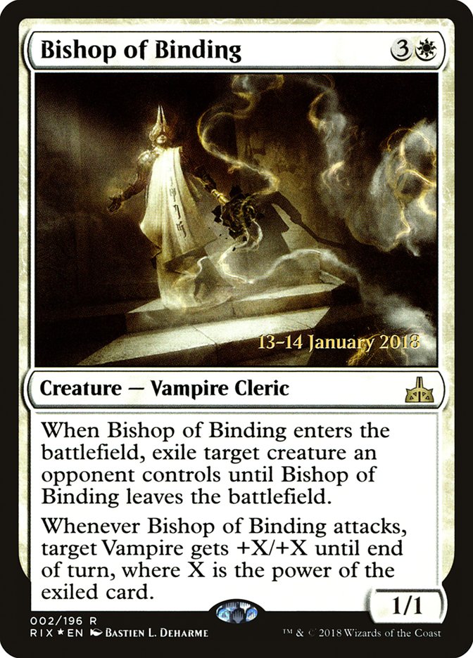 Bishop of Binding [Rivals of Ixalan Prerelease Promos] | Black Swamp Games