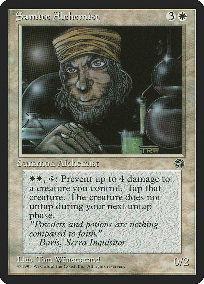 Samite Alchemist (Baris Flavor Text) [Homelands] | Black Swamp Games
