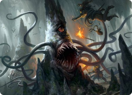 Roper Art Card [Dungeons & Dragons: Adventures in the Forgotten Realms Art Series] | Black Swamp Games