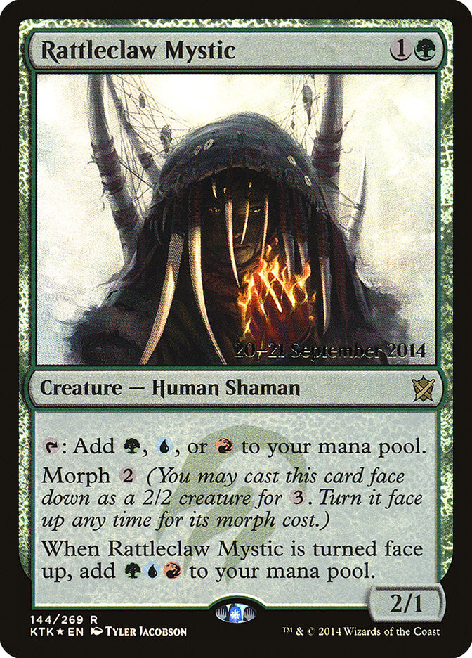 Rattleclaw Mystic [Khans of Tarkir Prerelease Promos] | Black Swamp Games