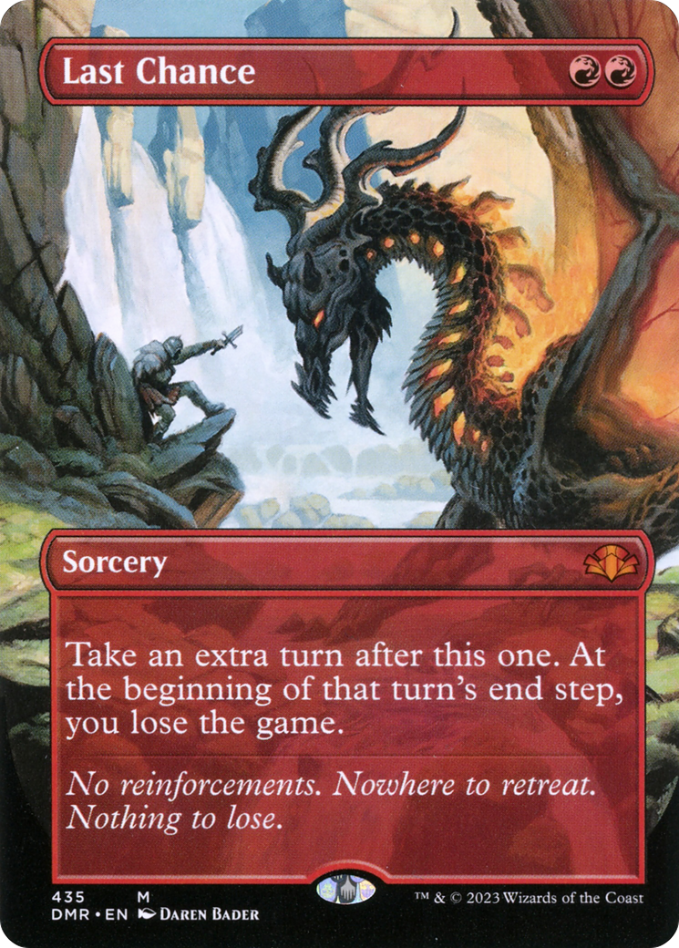 Last Chance (Borderless Alternate Art) [Dominaria Remastered] | Black Swamp Games